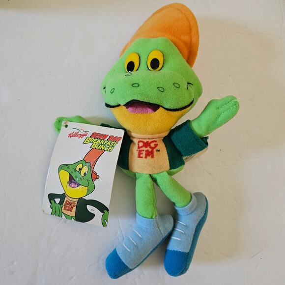 Lot of 5 Frogs Kellog's Nickelodeon Kermit Y2k Vintage Plush Stuffed Animal Gift - Picture 5 of 8